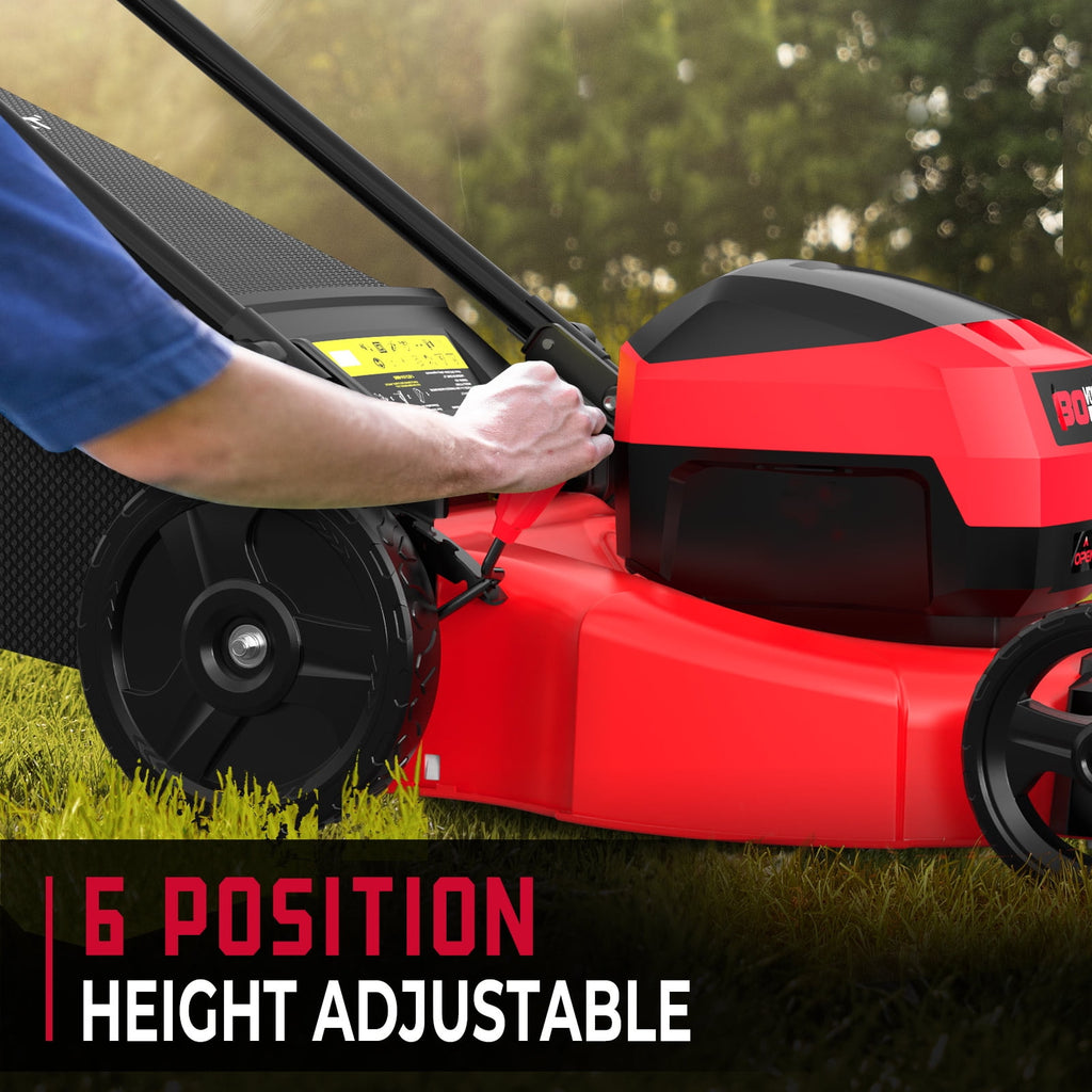 PowerSmart 3-in-1  21 6A 80V  Cordless Lawn Mower, Brushless Motor, 6 Position Height Adjustment