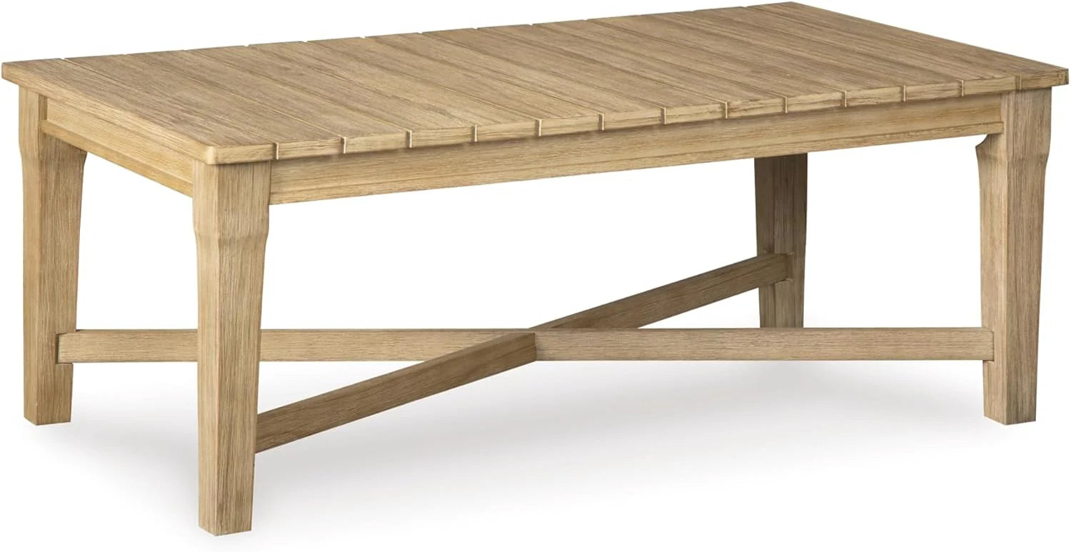 Coastal view outdoor terrace eucalyptus sofa